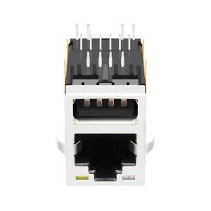 7497011611A 10/100 Base-t Tab up Magnetic USB RJ45 Ethernet Female RJ45 Connector With Led