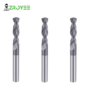 Solid Carbide 4 Flutes Twist Drill Bit TiN TiAlN Coated