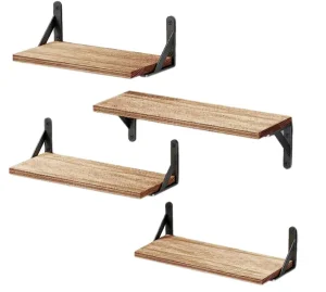 Floating Wood Shelves