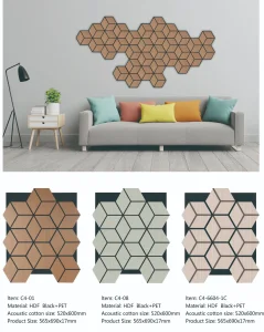 Slatted Wood Acoustic Panel Sound Absorbing Wholesale Indoor Decor Wall Panel Sound Proofing Materials Foam