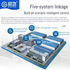 RFID Face Recognition Stainless Steel Bollard &amp; Visitor Qigong Intelligent Access Control System