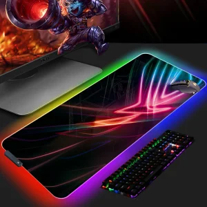 Large RGB Desk Mat With Keyboard Pad
