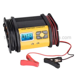 10-AMP Fully-Automatic Smart Charger, 12 Volt Battery Charger, Battery Maintainer, Trickle Charger