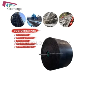Flame Retardant Rubber Conveyor Belt DIN-K for Coal Mining, Wear Resistance Rubber Conveyor Belt for Crushers