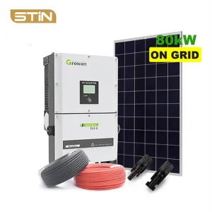 80kw على نظام الطاقة الشمسية المتصل بالشبكة تكلفة نظام الألواح الشمسية على السطح