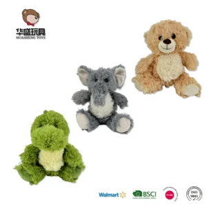 OEM ODM Muñeco de peluche personalizado de oso lindo y caricaturesco, juguete de animal de peluche personalizado