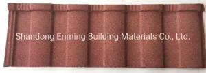 Heat Resistant Red Sand Coated Metal Roofing Sheets Prices Roman Tile