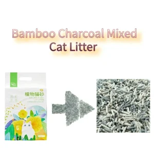 Atacado Premium Bamboo Charcoal Mixed Cat lixo pellets