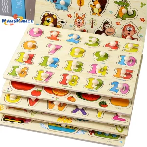 Mushroom Nail Wooden Toy Puzzle