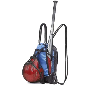 Nuevos diseños de bolsas de drawstring multipropósito para softball con red para pelotas