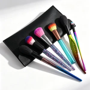 6-Piece Nylon Wood Handle Makeup Brush Set