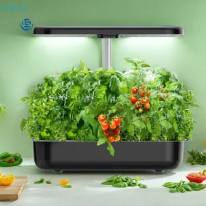 Hydroponic Grow System Kit Height Adjustable Plant Grow Light 12 Holes Smart Garden Herb Grow Pod Kit