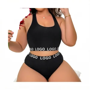 Customized Design Plus Size Sexy Teen Ladies Underwear High Quality Sports Bras Brief Sets Seamless Panty Underwear for Women