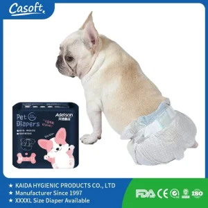 Free Sample Manufacturer Direct OEM/ODM Brand Factory Price Disposable Waterproof Absorbent Leakproof Dog PEE Pet Diapers Casoft in Philippines Russia China Us