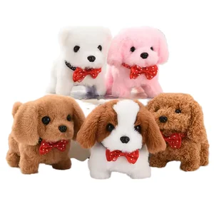 Cute Interactive Electronic Puppy Dog Robot Washed Super Soft PP Cotton Plush Toy Boodoo Custom Stuffed Animal Comforter Tail