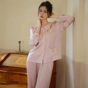 Sleepwear Lounge Wear Night Gown Women Sleepwear Sets Pants Pajamas