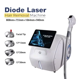 Máquina de Remoção de Pelo Corporal a Laser Diode