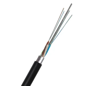 Outdoor Single Mode Armored Fiber Optic Cable GYTA Stranded Loose Tube G652D Communication Pipeline Aerial Use