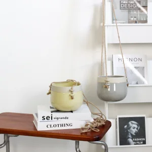 Modern Speckled Glaze Hanging Planter
