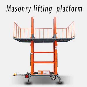 Foldable Hydraulic Building Brick Freight Steel Material Cargo Masonry Electric Lifting Platform