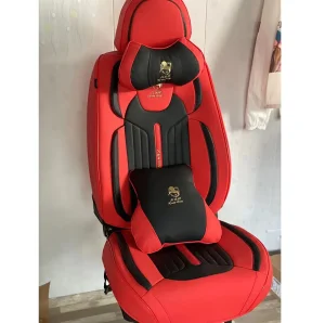 Newest Fashion Leather Golden Horse Car Seat Cover