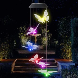 Lámpara mariposa solar