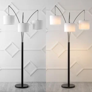 MID Century Modern Head Adjustable Iron LED Arc Contemporary Industrial Oil Rubbed Bronze Floor Lamp