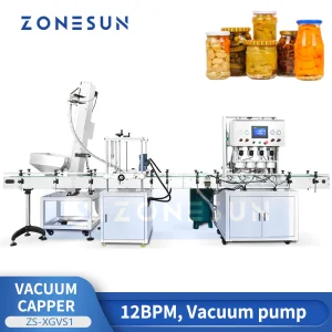 Equipamento de Vedação a Vácuo Automático Zs-Xgvs1 Cabeçotes 4 Zonesun