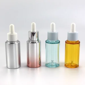 35ml Colorful Plastic Essential Oil Serum Dropper Bottle