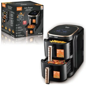 RAF Stainless Steel Electric Oven 12L Home Air Fryer Three-dimensional Double-layer Design Flip-Free Multi-function Pan Square