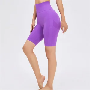 Women Sports Shorts Hot Fitness High Waist Elastic Gym Low MOQ Leggings Booty Scrunch Squat Proof Bermuda Shorts Yoga Bottoms