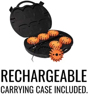 6 Pack Rechargeable Carrying Case LED Flashing Signal Light Vehicle Flare Warning Light for Car Boat