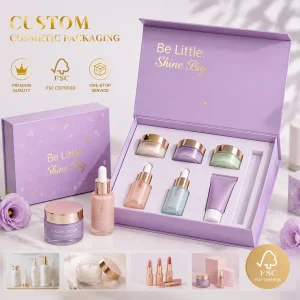 Gold Foil Stamping Custom Cosmetic Box
