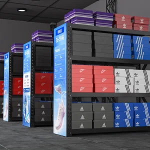 Boltless Powder Coated Steel Multi-Level Warehouse Storage Racks with 180KG Capacity