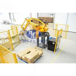 Automatic Carton Box Case Palletizer Palletizing Robot Machine Packaging Line