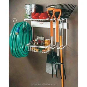 Wall Mounted Metal Wire Home Storage Garden Tools Storage Organizer Rack
