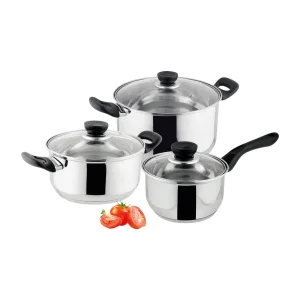 Hot Sale Luxury Cookware Non Stick Triply Stainless Steel Cookware Pot Set Heavy Duty Kitchen Pan Sets