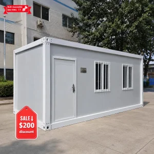 20FT منزل خشبي صغير جاهز