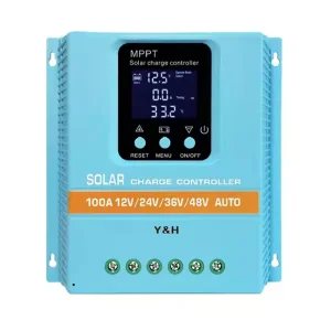 Y&amp;H MPPT100A Solar Charge Controller 12V 24V 36V 48V LCD Display Solar Panel Battery Intelligent Regulator for Lead-acid/Lithium