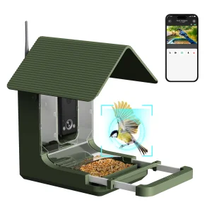 4K AI Bird Feeder Camera 10000 Species
