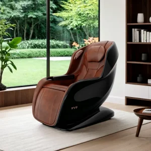 Top Grain Cowhide Muscle Relaxation Full Body Massage Chair Equipment with Heat Therapy for Leg and Lumbar