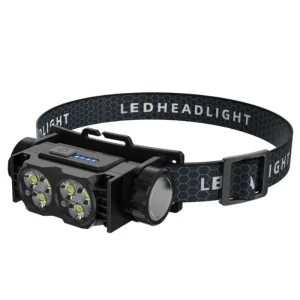 High-Quality 400LM 6 LED Magnetic Rechargeable Headlamp with 18650 Battery for Outdoor Mountain Camping Working Manufacturer, Factories