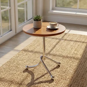 Chrome Tripod Side Table