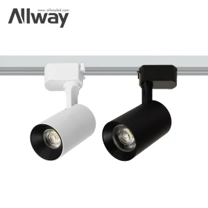 ALLWAY Commercial Black Cob Iron Track Lamp Rail Indoor Outdoor 10w 20w 30w Led Spot Lights