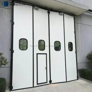 Automated Economical Warehouse Insulated Folding Industrial Sliding Doors