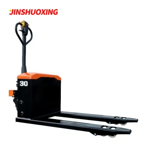 Large Battery Capacity 3ton Cross-Country Semi Half Electric Pallet Truck Jack