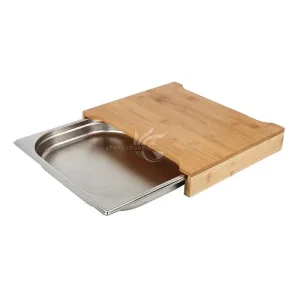 Chengshang Chopping Cutting Board with Containers Wood Cutting Boards for Kitchen Bamboo Cutting Boards