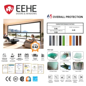 Eehe Durable Sliding Window System with Wholesale Hopper CSA
