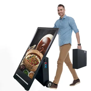 4. Outdoor 43-Inch Digital Signage Screen with Wooden Case Packaging