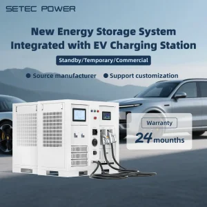 SETEC POWER 30kWh-1MWh New Energy Battery Storage System Integrated with EV charging Station